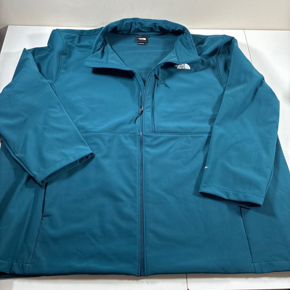 NEW North Face Apex Bionic 3 Jacket 5XL Petrol WindWall Softshell Full Zip